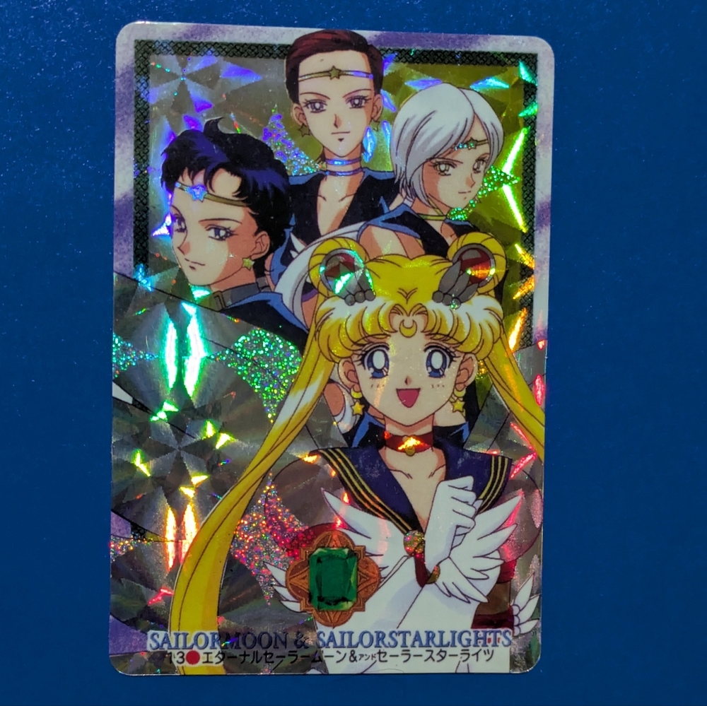 Vintage Sailor Moon/ Sailor STARLIGHT 🔥 Hard Prism Holo Japanese TCG #3